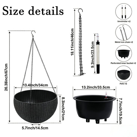 Self Watering Hanging Planter