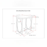 Selma - Handcrafted Metal And Wood Accent Table
