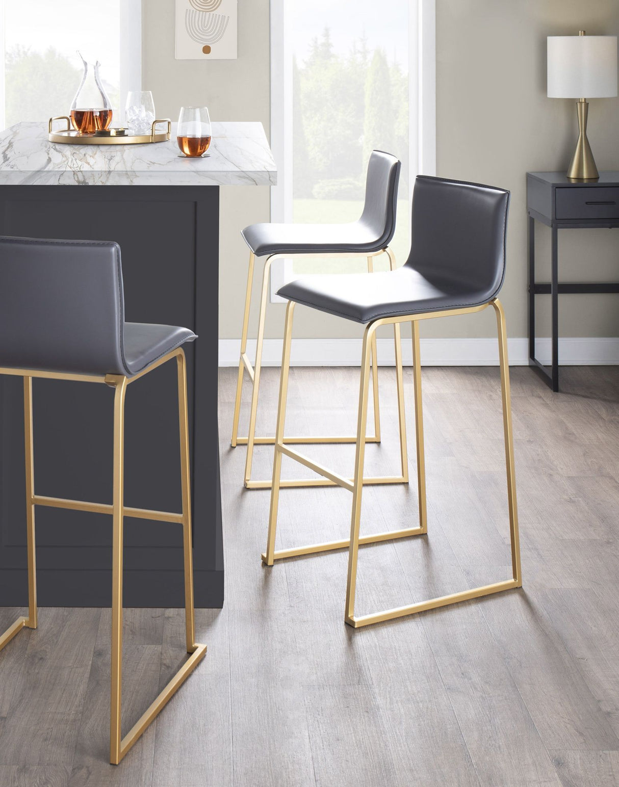 Mara - Contemporary Upholstered Barstool (Set of 2)