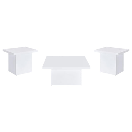 Eldridge - Coffee Table Set With Square Tops
