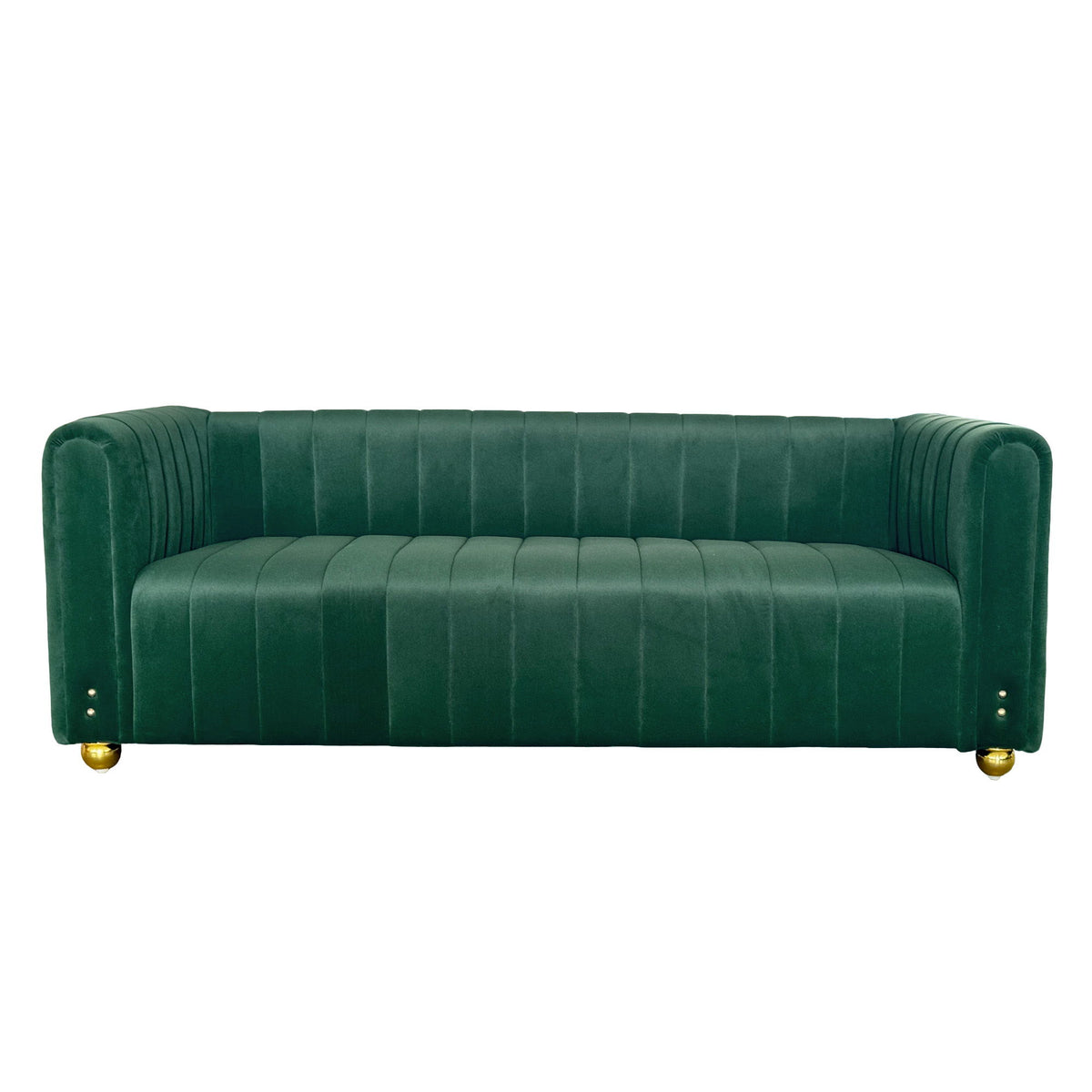 Sofa With Vertical Stripes With Accents