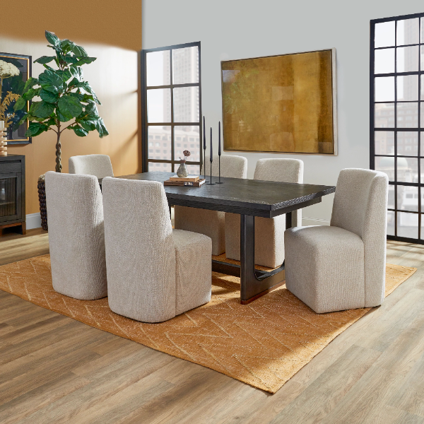 ZFLEXST W1027-840 WATERFALL UPHOLSTERED DINING CHAIR - W1027840