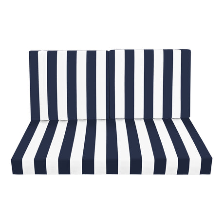 Outdoor Deep Seat Waterproof Replacement Patio Chair Cushions (Set of 2)