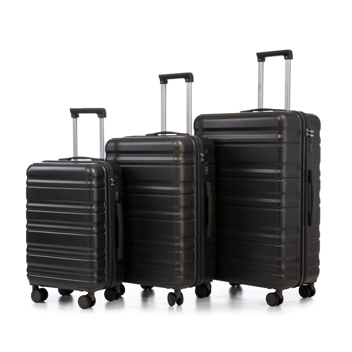 Tourist 3 Piece Luggage Set, Combination Lock, Durable Hard Shell With 360° Silent Wheels