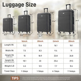 Hardshell Luggage Set 6 Piece With Duffel & Toiletry Bag