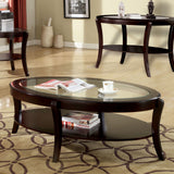 Contemporary Table With Open Lower Shelf