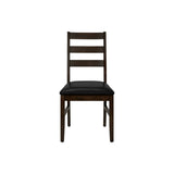 Dining Chair, Dining Room, Side, Upholstered, Transitional (Set of 2) - Black