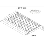 Modern Floating Platform Bed Frame