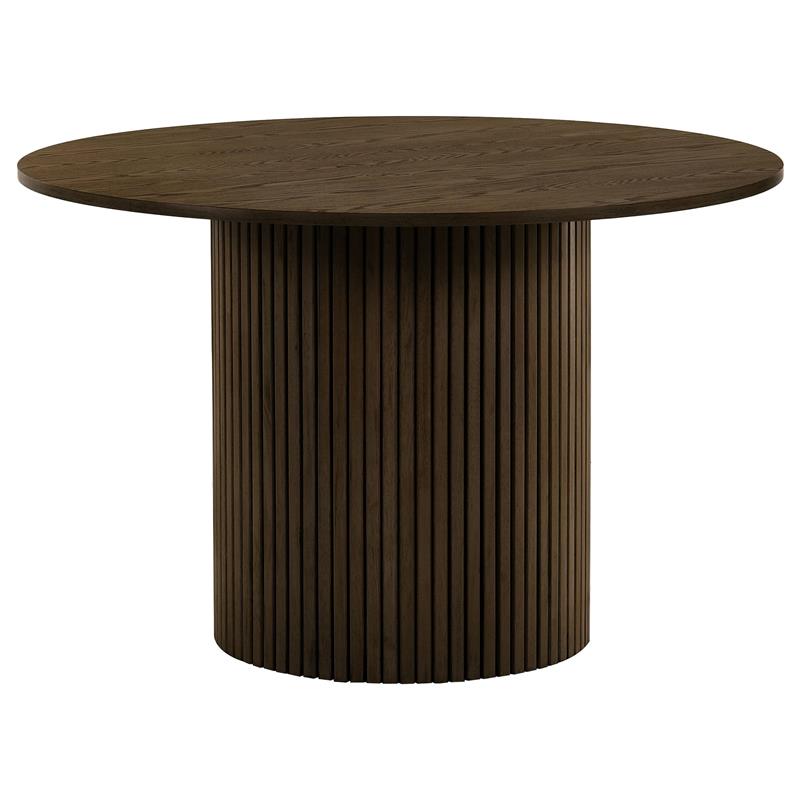 Hamlyn 43-inch Round Wood Dining Room Table Walnut - 193930WAL