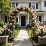 Metal Garden Arch Garden Arbor Trellis Climbing Plants Support Rose Arch Outdoor Arch