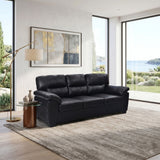 3 Seater Sofa With Padded Armrests And Triangular Leg