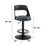 Sabi - Adjustable Stool With Swivel - Dark Brown