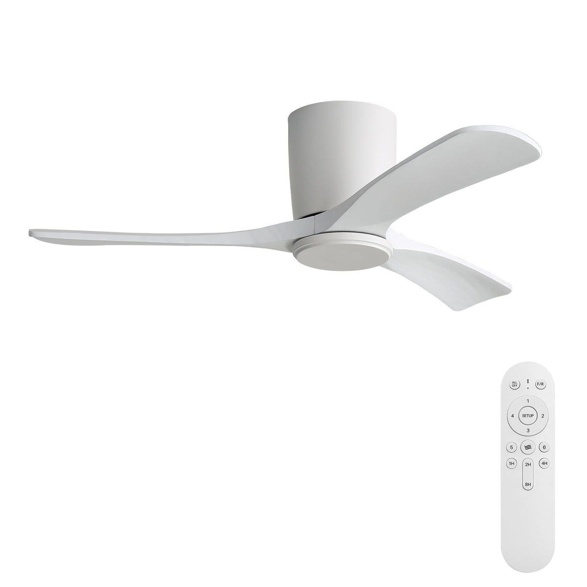 42" Flush Mount Ceiling Fan With 3 Blades, DC Reversible Motor
