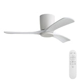 42" Flush Mount Ceiling Fan With 3 Blades, DC Reversible Motor