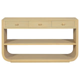 Console Table With 3 Soft Close Drawers & 2 Open Shelves