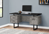 Computer Desk For Home Office, Laptop, Left, Right Set - Up, Storage Drawers, Contemporary & Modern