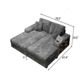 Convertible Sectional Sofa, Sleeper Oversized Living Room Lounge