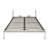 Queen Size Vertical Murphy Wall Cabinet Folding Bed With Automatic Legs - Gray