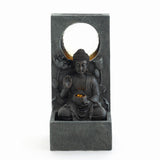 Zen - Outdoor Buddha Waterfall Fountain - Black