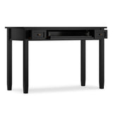 Warm Shaker - Writing Desk With Drawers - Black