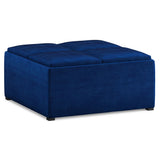 Avalon - Square Coffee Table, Storage Ottoman