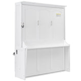 Murphy Bed With Desk, LED Lights And USB Charging Station