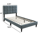 Modern Bed With Adjustable Headboard