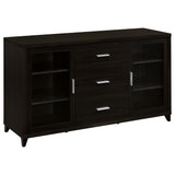 Nyler - 3 Drawer Rectangular TV Console - Cappuccino