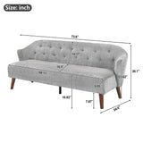 3 Seater Tufted Upholstered Couch Comfy Living Room Sofa