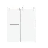 Frameless Single Sliding Shower Doors With Towel Rail & Handle