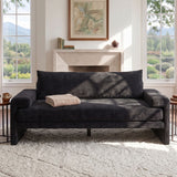 Upholstered 3 Seater Sofa With Wide Armrests