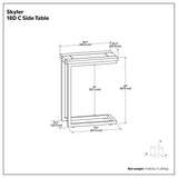 Skyler - C Side Table Handcrafted