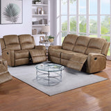 Modern Living Room Set With Square Armrest, Cushion Backrest