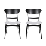Modern Dining Chairs With Cushioned Seat (Set of 2)