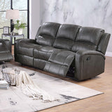 Modern Reclining Sofa With Padded Seat And Backrest