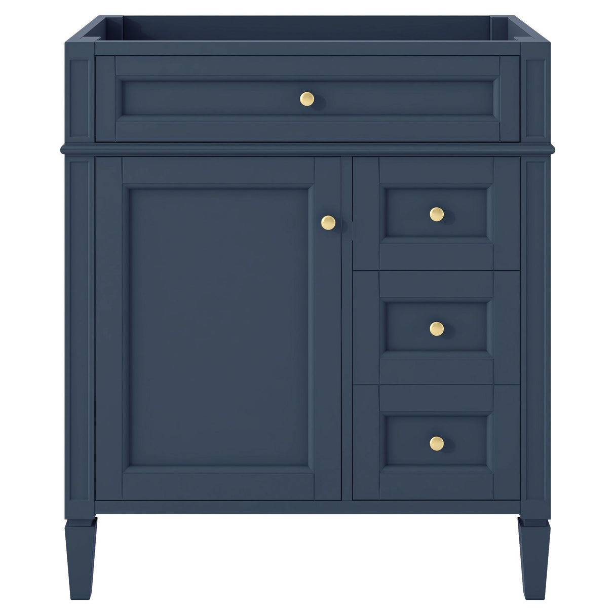 Bathroom Vanity With 2 Drawers And Tip-Out Drawer, Storage Cabinet