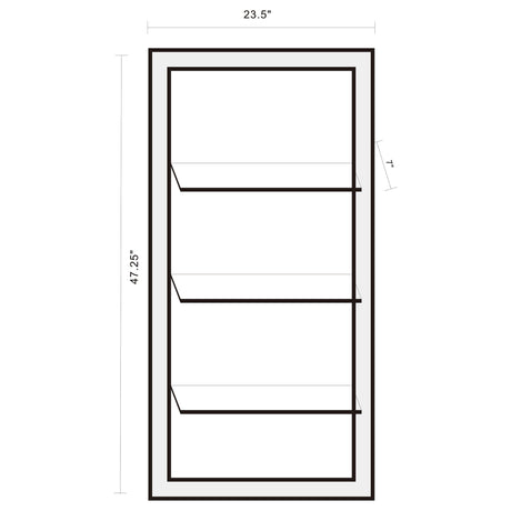 Cardinal - 3 Shelf Wall Mirror - Silver