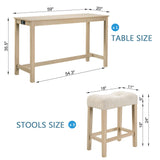 4 Piece Bar Table Set With Power Outlet