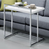 Rectangular Top Snack Table - White