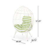 Cosmos - Round Hammered Iron Teardrop Chair