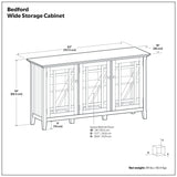 Bedford - Storage Cabinet With Adjustable Shelves - Brown