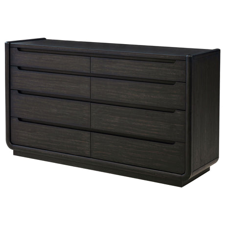 Bangor - 8 Drawer Bedroom Dresser Cabinet - Black