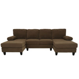 U-Shaped Sofa With Dual Chaise