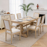 Dining Chairs With Upholstered Square Back (Set of 2)