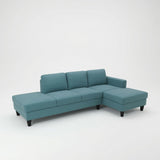 L - Shaped Sectional Sofa With Chaise & Ottoman
