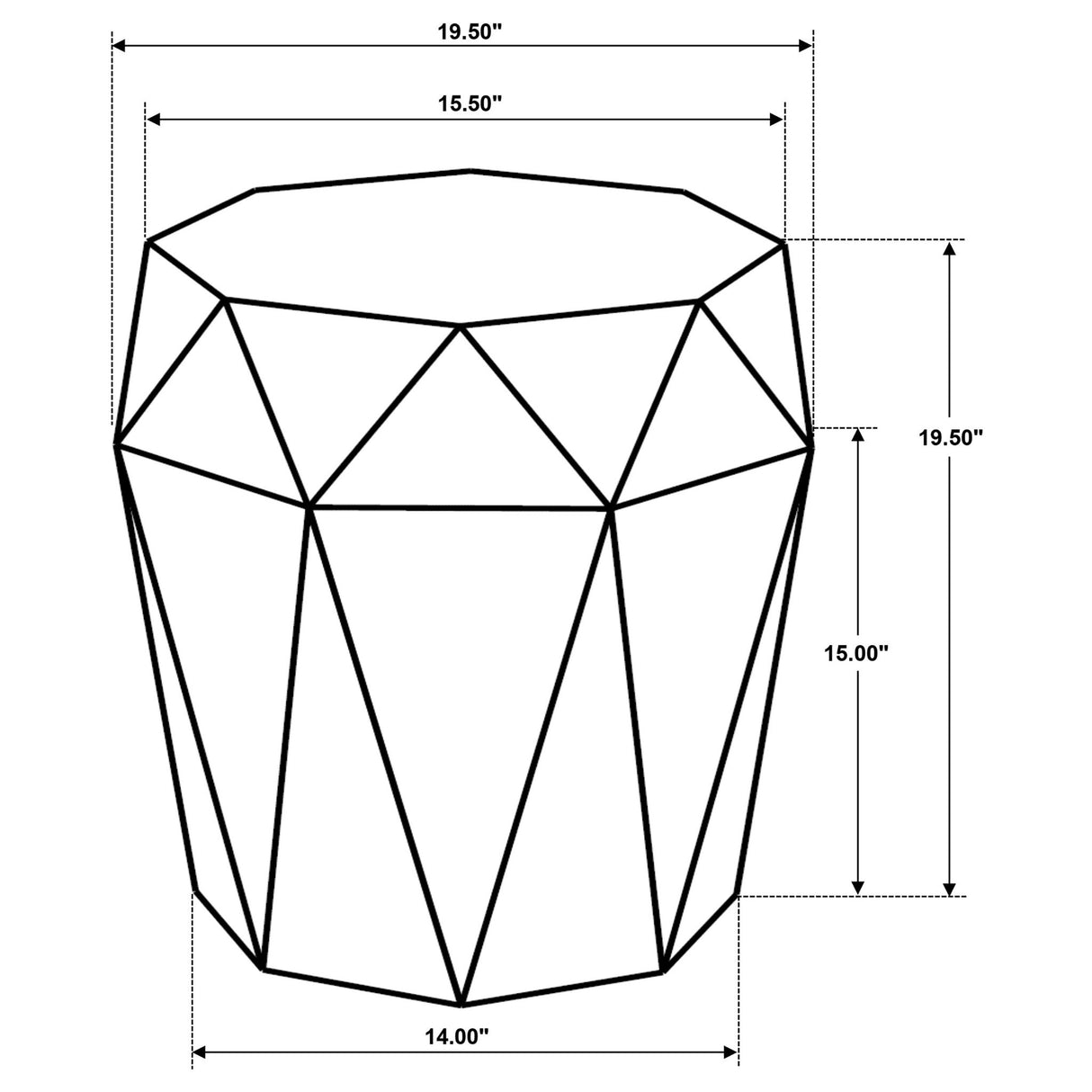 Pringle - Octagonal Side Table