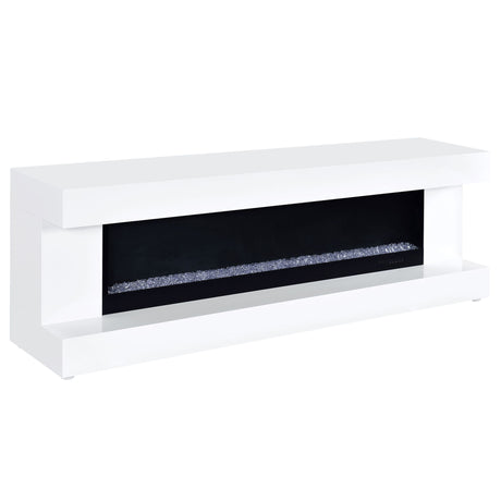 TV Stand Fireplace Console With Bluetooth Speaker