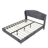 Upholstered Bed, Tufted Headboard, Comfortable Sleep