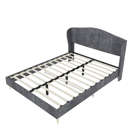 Upholstered Bed, Tufted Headboard, Comfortable Sleep