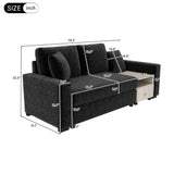 Modular Sofa Couch With Storage Armrest And Center Console